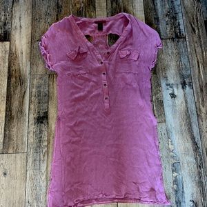 BKE RED Rayon and cotton